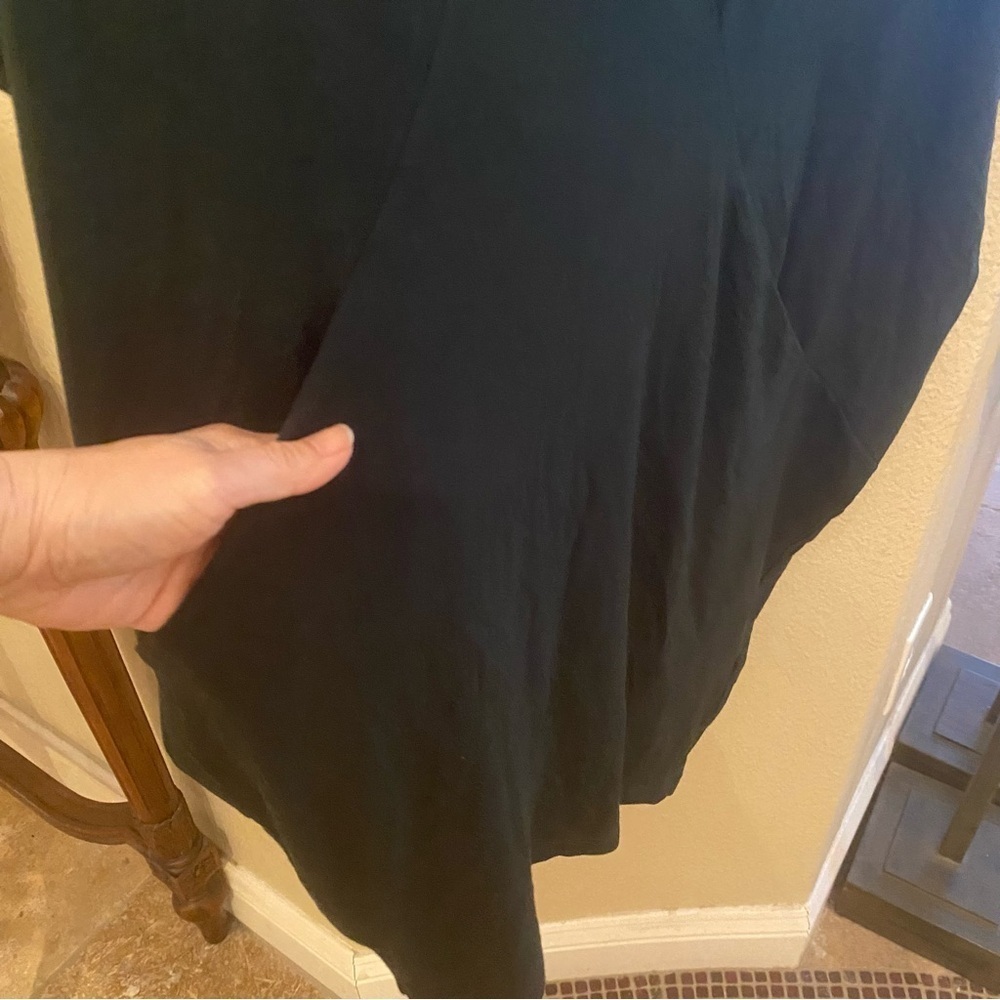COS Women Dark Green Batwing Draped Round Neck Over-Sized Dress Size Small - Picture 4 of 8